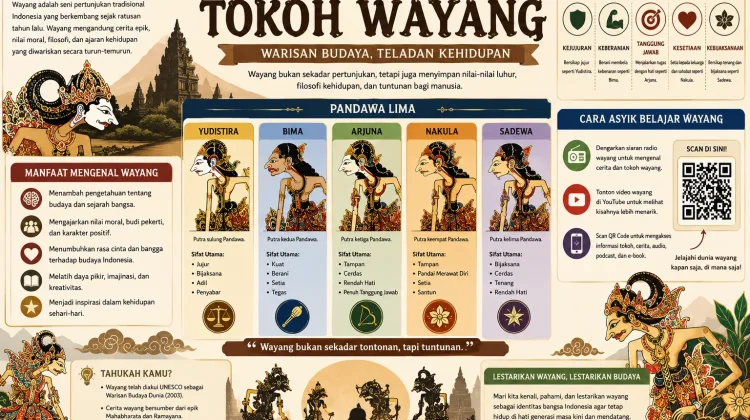 Manfaat Infografis Tokoh Wayang sebagai Inovasi Mengenal Wayang