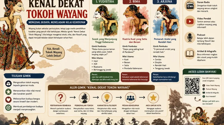 Gimik Edukatif, Generasi Muda Kenali Tokoh Wayang