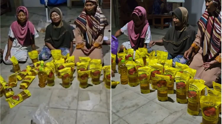 Berbau Solar, Warga Tanon Sragen Kembalikan Puluhan Liter Minyakita