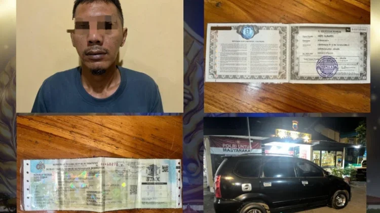 Polres Sragen Ringkus Pelaku Penggelapan Mobil Avanza di Bogor