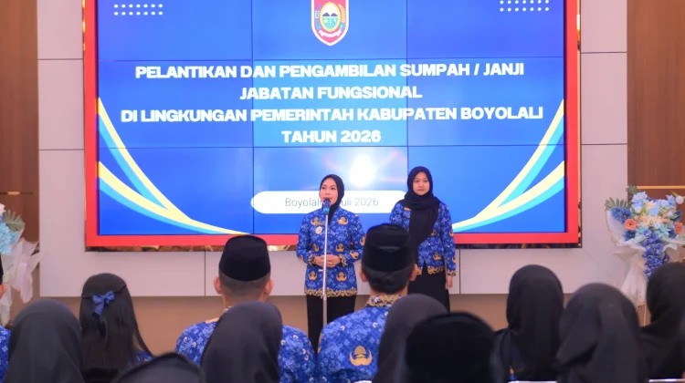 Wakil Bupati  Lantik 86 Pejabat Fungsional di Lingkungan Pemkab Boyolali