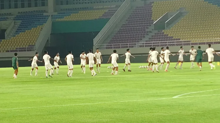 Laga Uji Coba Timnas U17 Versus Malaysia di Manahan tanpa Penonton