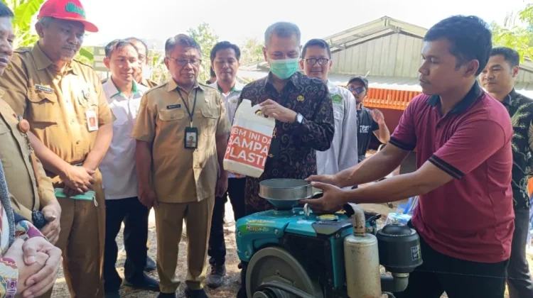 STABN Raden Wijaya Sulap Sampah Plastik Jadi Bahan Bakar