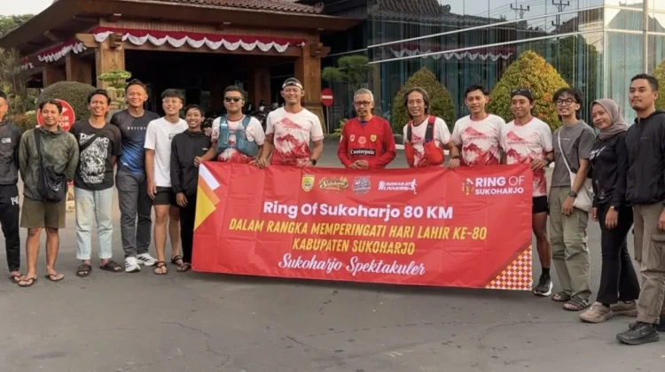 Sambut Harlah ke 80 Pemkab Sukoharjo, Lima Pelari Taklukan Rute Sejauh 80 km