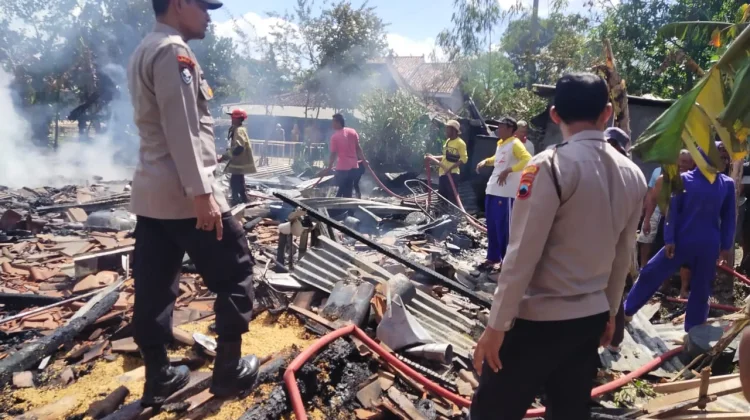 Polisi Selidiki Penyebab Kebakaran Rumah Lansia di Eromoko Wonogiri