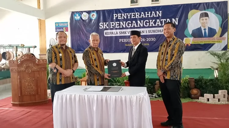 YPPP Veteran Sukoharjo Kukuhkan Kepala SMK Veteran 1 Periode 2026–2030