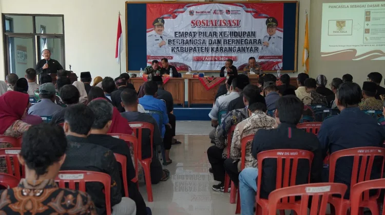 Perkokoh Ketahanan Bangsa, Pemkab Karanganyar Gelar Sosialisasi Empat Pilar