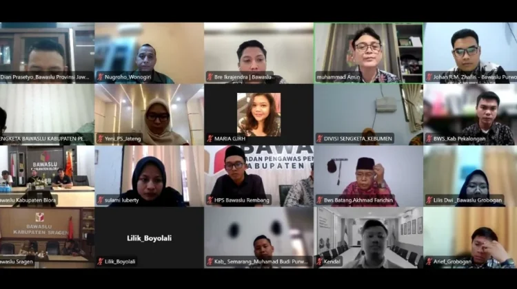 Bawaslu Wonogiri Perkuat Pengawasan Data Partai Politik Berkelanjutan