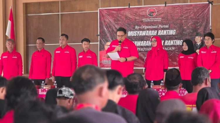 Persiapan Pemilu 2029, DPC PDI-P Sragen Tancap Gas Rampungkan Konsolidasi Ranting