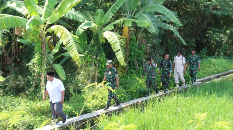 Tim Gabungan TNI Survei Rencana Pembangunan Jembatan Garuda Perintis di Klaten
