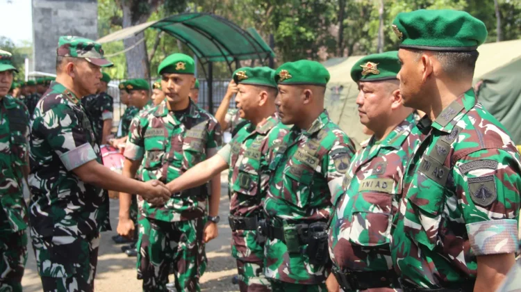 Marshaling Area Yonif TP, Pangdam IV/Diponegoro Kunjungi Beberapa Wilayah Sragen