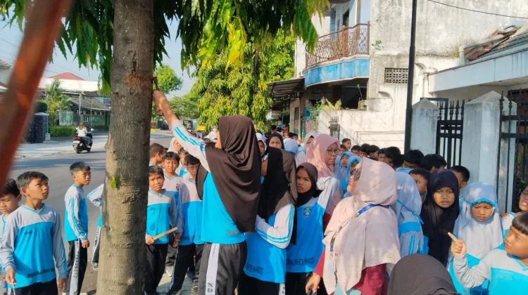 Saat Ratusan Anak SD di Banyudono Membebaskan Pohon dari Siksaan Paku