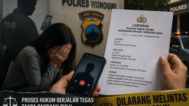 Polres Wonogiri Tegaskan Proses Dugaan Kekerasan Seksual Anggota Polisi