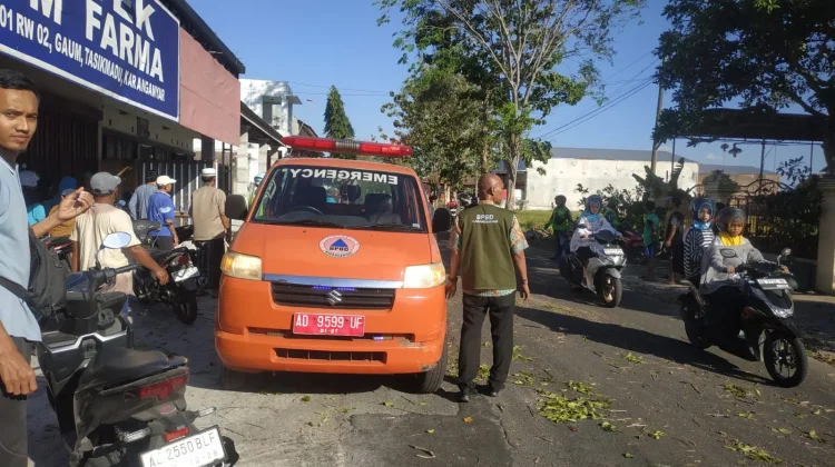 Pohon Lapuk Tumbang di Tasikmadu Karanganyar, Tiga Orang Jadi Korban