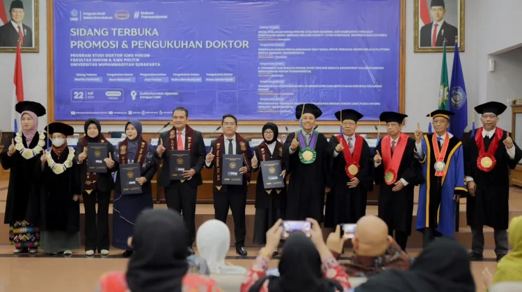 Doktor Hukum Pertama Unimugo Dikukuhkan UMS