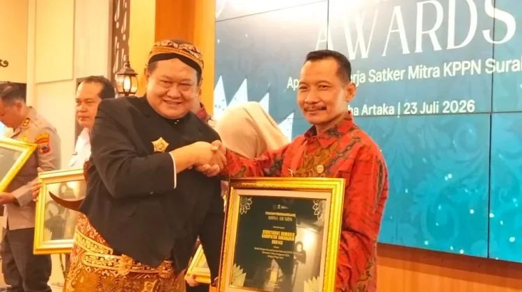 Bawaslu Sukoharjo Raih Penghargaan Terbaik Kategori Akurasi Deviasi Dari KPPN