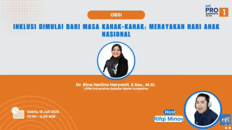 Inklusi Anak Harus Dimulai sejak Dini