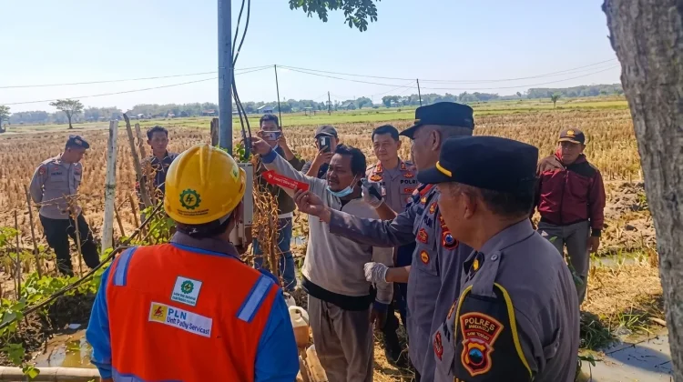 Buruh Tandur di Plupuh Sragen Tewas Tersetrum Tiang Kabel Sumur Sible