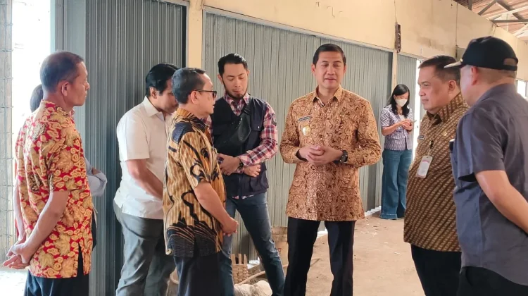 Plt Bupati Sukoharjo Pantau Renovasi Pasar Kartasuro