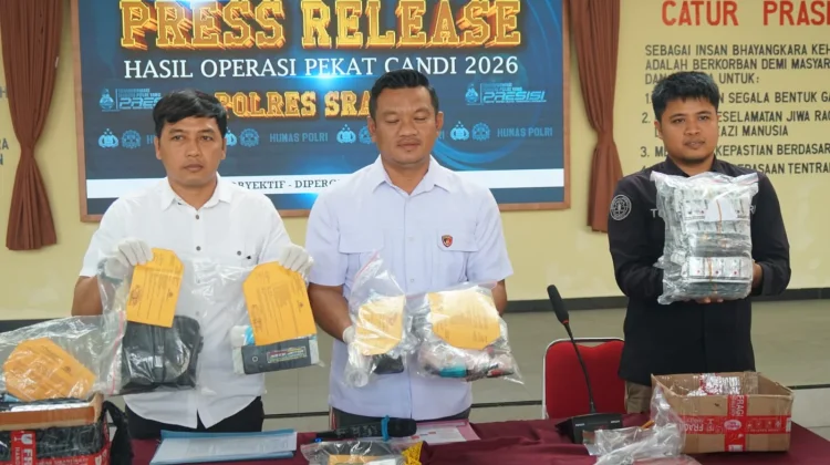 Polres Sragen Bongkar Jaringan Peredaran Sabu dan Ribuan Obat Berbahaya