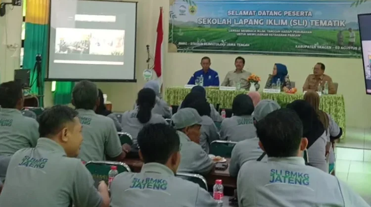 Dukung Swasembada Pangan, BMKG Edukasi Petani di Sragen lewat Sekolah Lapang Iklim