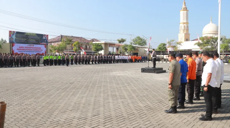 Polres Sukoharjo Gelar Apel Kesiapsiagaan Penanganan Karhutla