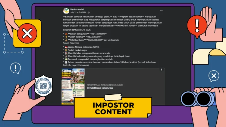 Tautan Pendaftaran BSPS di Facebook Dinyatakan Palsu