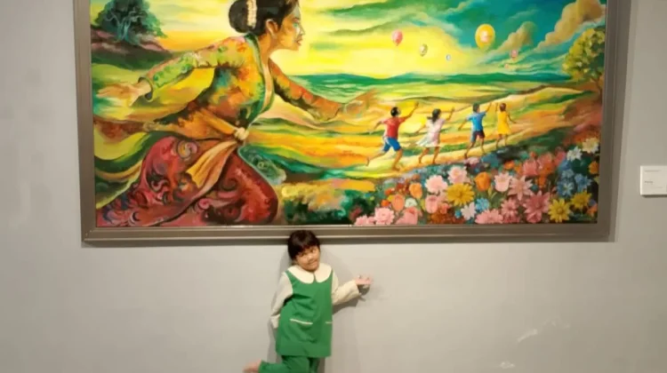 Karya Lukis "Hoping" Wujud Kegelisahan Orang Tua dalam Mendidik Anak di Era Digital