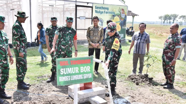 Tim Wasev TNI AD, Tinjau TMMD Reguler ke 129 di Desa Parangjoro Grogol Sukoharjo