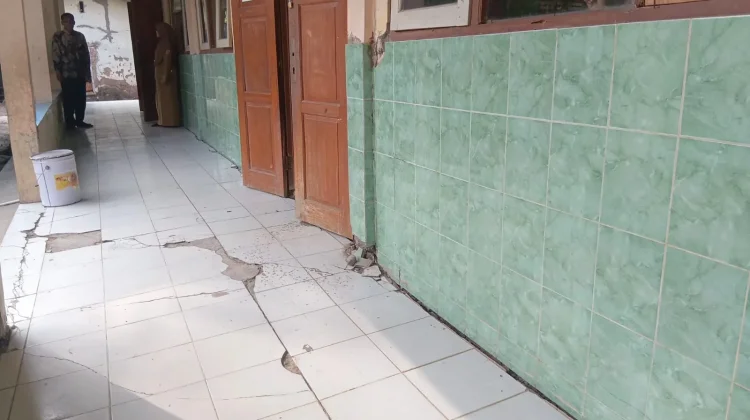 Mengkhawatirkan, Bangunan SDN 3 Jekani Sragen Rusak Berat akibat Tanah Gerak
