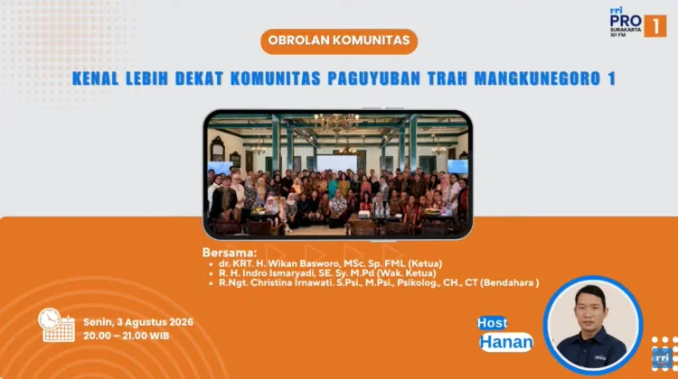 Menjaga Jejak Leluhur lewat Paguyuban Trah Mangkunegoro 1