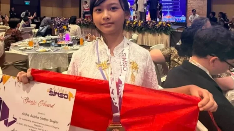 Siswi SDN Mangkubumen Kidul Raih Medali Perunggu Olimpiade Sains di Thailand