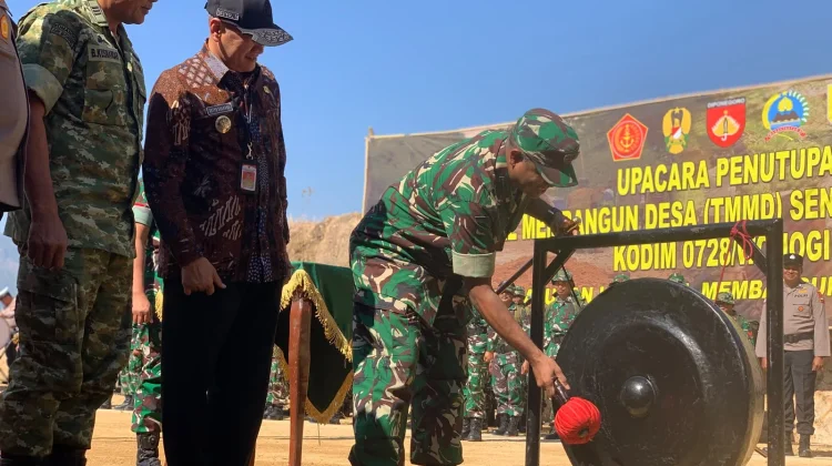 TMMD Brenggolo Resmi Ditutup, Pembangunan Desa Berlanjut
