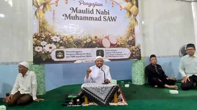 Peringati Maulid Nabi, Masjid An Nur Kepatihan Wetan Gelar Pengajian Ahad Pagi