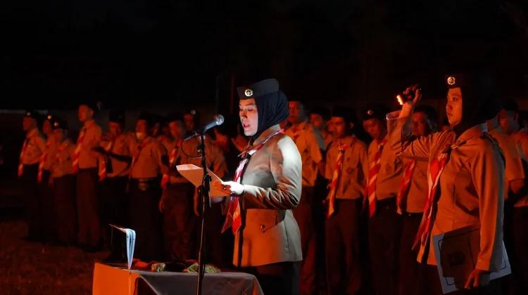Hadiri Renungan Malam Kwarcab Boyolali, Dwi Fajar Nirwana Titipkan Pesan