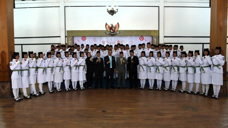 Bupati Boyolali Kukuhkan Siswa-siswi Paskibraka Tahun 2026