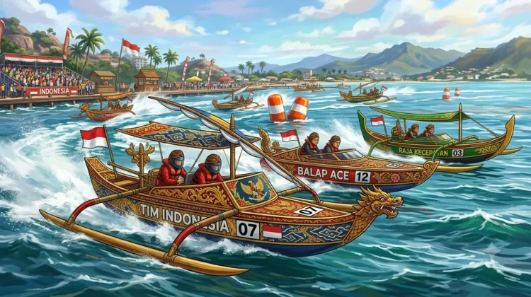 Sebanyak 39 Perahu Adu Cepat di Waduk Kedung Ombo Meriahkan HUT ke-81 RI