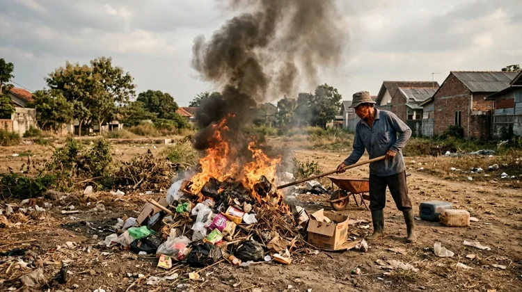 Damkar Solo Ingatkan Bahaya Bakar Sampah Saat Musim Kemarau
