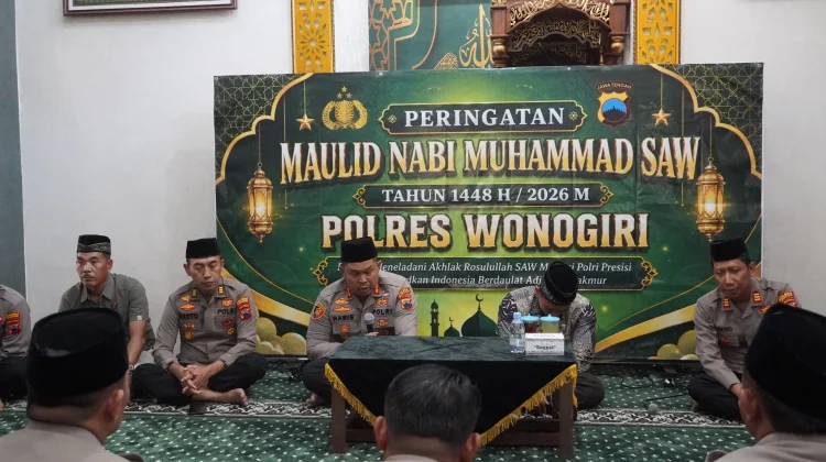 Maulid Nabi Perkuat Integritas Personel Polres Wonogiri