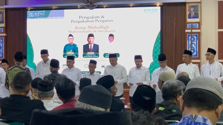 Humas Resmi Dikukuhkan Jadi Pengurus Korps Mubaligh Surakarta