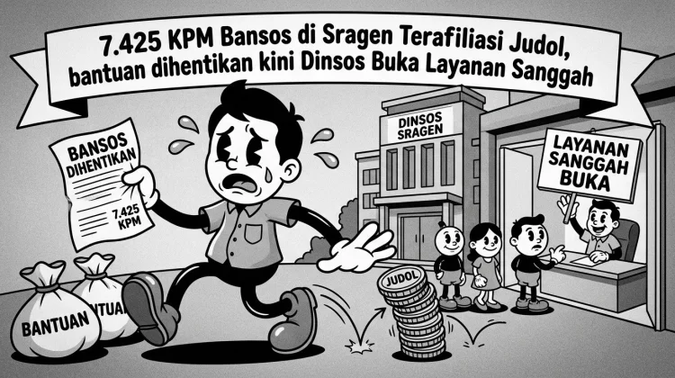 7.425 KPM Bansos di Sragen Terafiliasi Judol, Dinsos Buka Layanan Sanggah