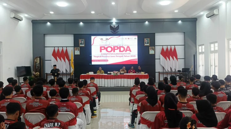 Disparpora Karanganyar Lepas 197 Kontingen Menuju POPDA Jateng 2026