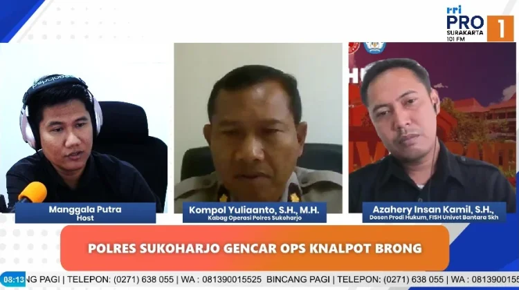 Polres Sukoharjo Gencar Operasi Knalpot Brong