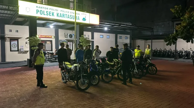 Polsek Kartasura Patroli Dini Hari, 7 Motor Ditindak
