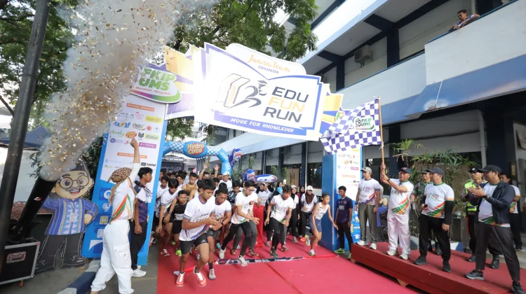 Pelari dari Jawa Barat Tempuh 5K, Edu Fun Run FKIP UMS Dinilai Kondusif