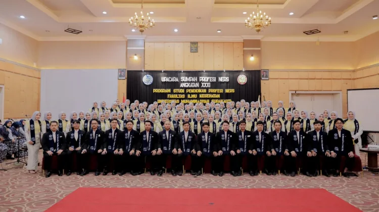 97 Mahasiswa Profesi Ners UMS Angkatan ke-31 Diambil Sumpah