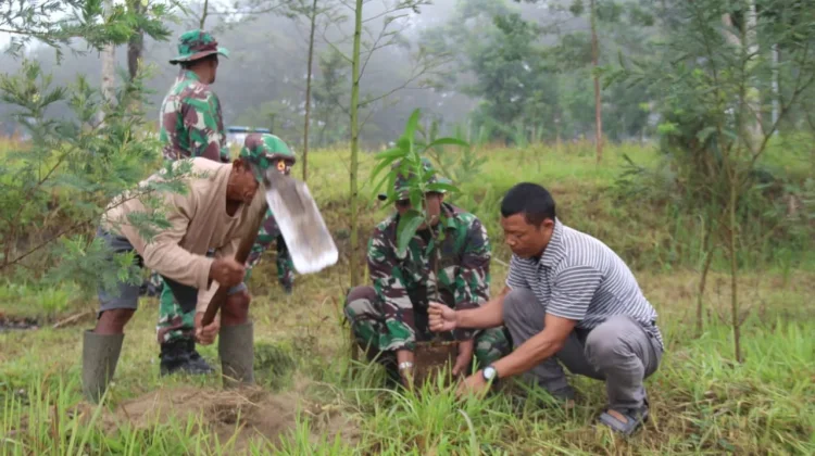 Sambut HUT Ke-81 TNI, Kodim Klaten Tanam 1.000 Pohon di Kemalang
