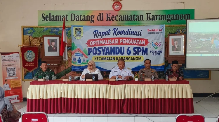 Koramil Karanganom Dorong Sinergi Penguatan Posyandu 6 SPM di Klaten