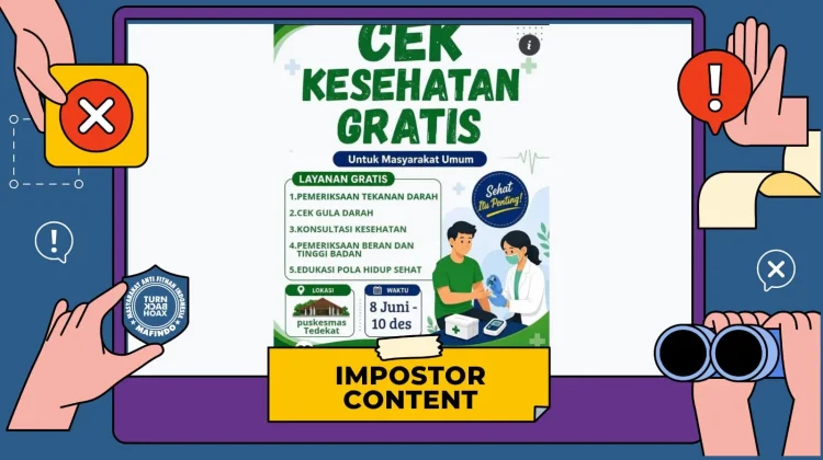 Waspada Modus Tautan Palsu Pendaftaran Cek Kesehatan Gratis