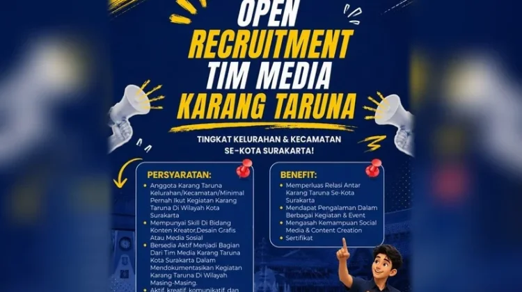 Open Recruitmen Tim Media oleh Karang Taruna Kota Surakarta
